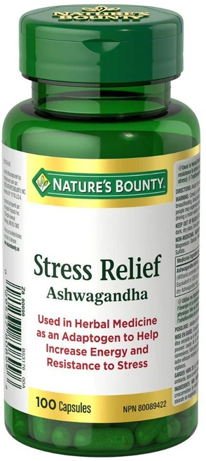 [Nature's Bounty] 스트레스 완화 Ashwagandha 100 캡슐 x 3병 캐나다 내수용 건강식품 베스트셀러, 3개, 100정, 100정 - 쿠팡