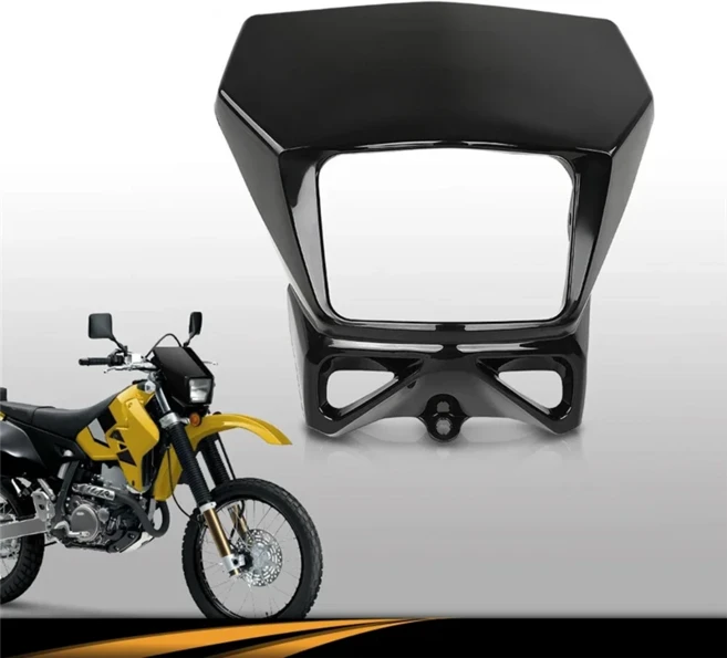 스즈키 DR-Z400S DR650SE 오토바이 51811-29F50-019 용 헤드 라이트 커버 적합, 01 Black