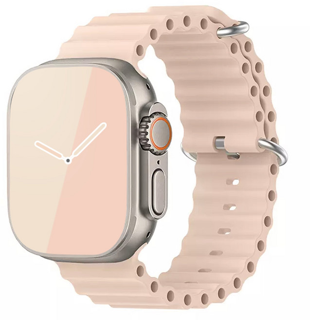 아이메이드잇 애플워치 호환 워터 실리콘 스트랩 밴드, 샌드핑크, 1개