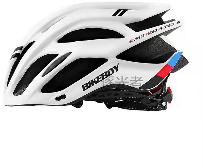 BIKEBOY 自行車安全帽 一體成型 輕量化設計, 白色, 1個