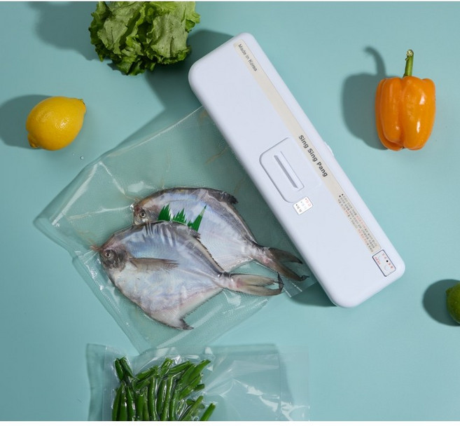 [국내산] 싱싱팡 가정용 진공포장기 유선, 단일상품(화이트)