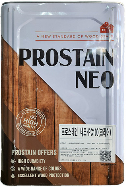KCC페인트 프로스테인 16L 오일스테인 방부 방충, 추가색상 도토리, 1개