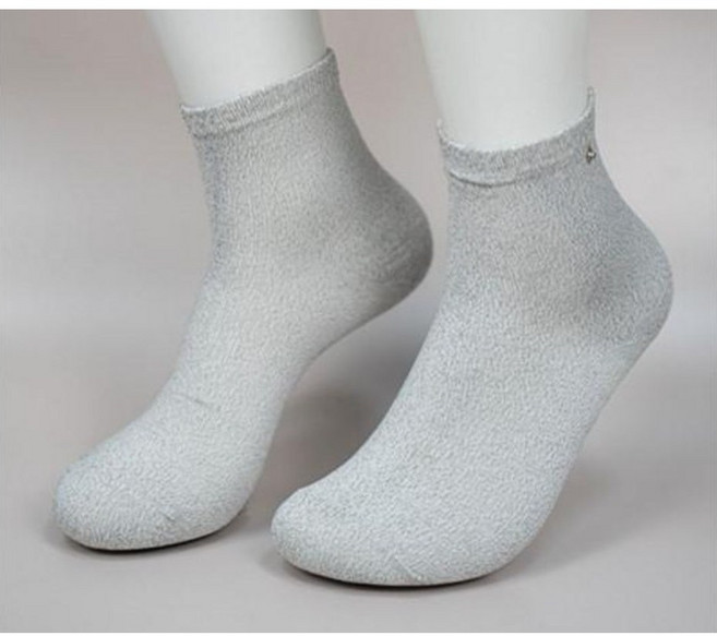 마켓머큐리 은사 어싱양말 접지양말 맨발걷기 전도성 건강양말 (총 2켤레)