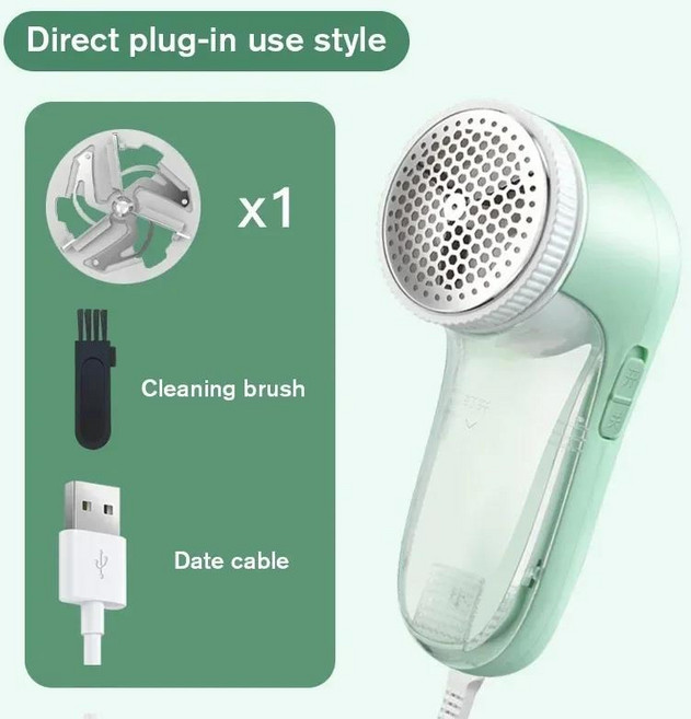 홈고양이 헤어 브러시 머리카락은 옷에서 보푸라기를 제거합니다. 애완동물 리무버 의류는 전기 청소. 롤러, 02 Green Headx1