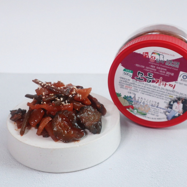 순창 장담아전통식품 수제장아찌 모듬장아찌, 500g, 1개
