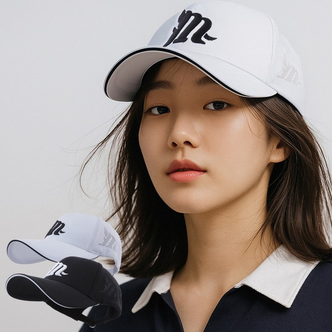 엠쿰 스판샌드 골프 라운딩 볼캡 남녀공용 스포츠 캡모자 야구모자 국내제작/G-26512