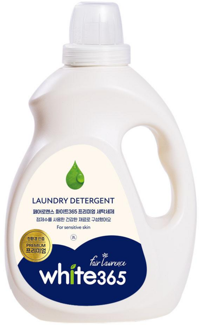 페어로렌스 친환경 화이트365 프리미엄 세탁세제 천연세제(친환경 품질1등급 로하스), 1개, 2L