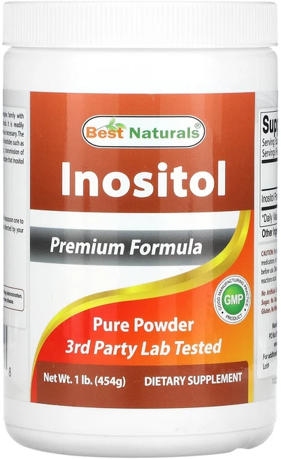 Best Naturals 이노시톨 454g(1lb), Best Naturals 이노시톨 454g1lb, 454g, 1개 - 쿠팡