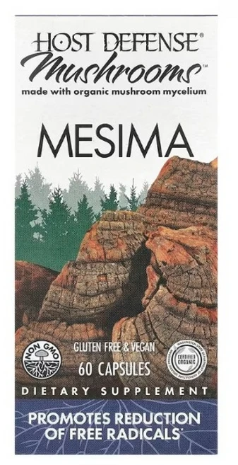 호스트 디펜스 유기농 머쉬룸 MESIMA 메시마 캡슐 60정 1개 - 쿠팡