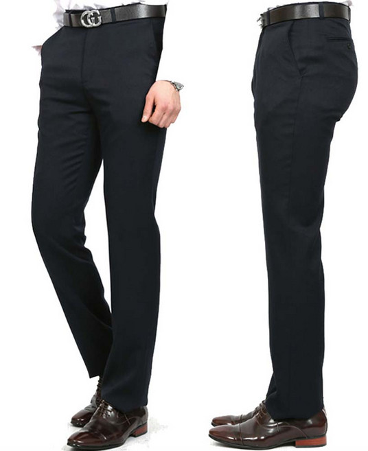 노블진 남성용 기지바지 양복 노턱 프리미엄 정장 팬츠