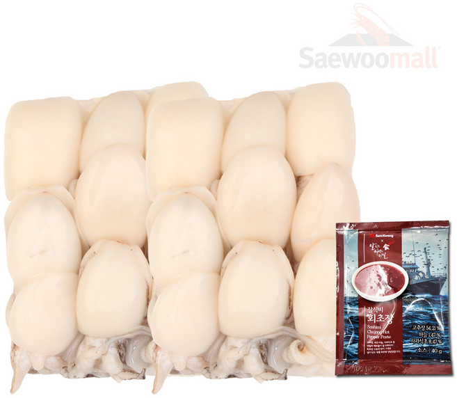 새우몰 손질 갑오징어 18마리 + 회초장 증정, 2개, 180g