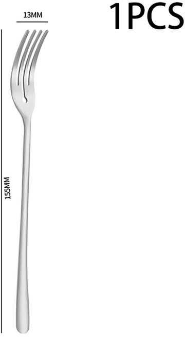 스테인레스 스틸 과일 포크 둥근 구멍 가정용 Mooncake 레스토랑 케이크 디저트 식탁, 01 Silver