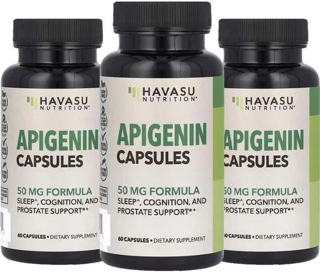 하바수 뉴트리션 Apigenin 아피게닌 아피제닌 아피재닌 플라본 60캡슐3통 플라본, 60정 - 쿠팡