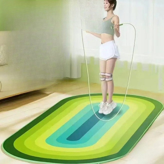 해피유통쿠션 매트 실내 피트니스 댄스 매트 2인용 매트jhj, 바닐라 그린, 1개