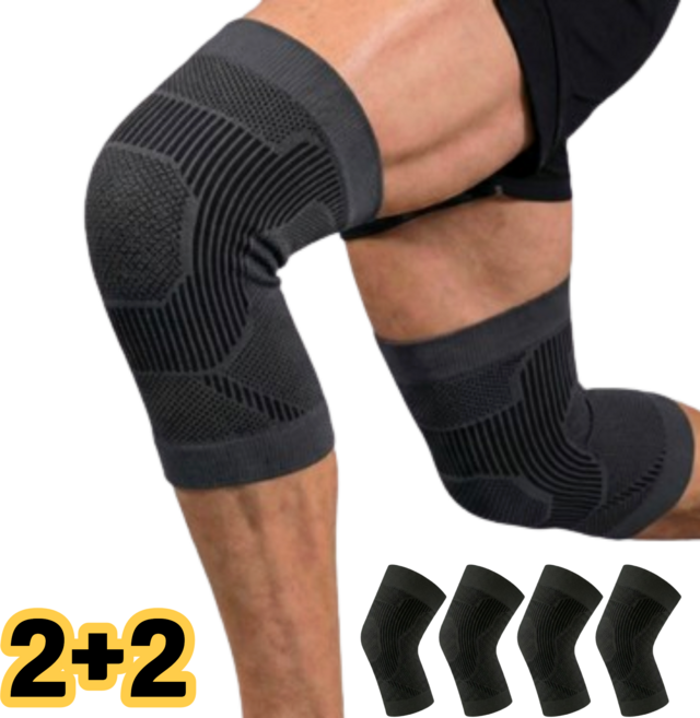 차머덕트 무릅 슬개골 고탄력 저자극 무릎보호대, 검정, 2세트