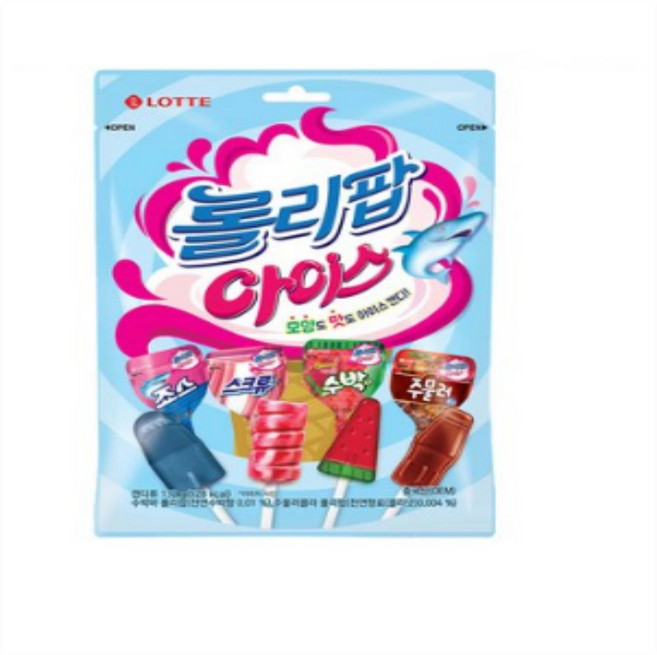 롯데 롤리팝 아이스 캔디, 132g, 24개