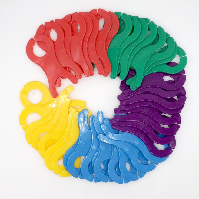 Joyangy 대형 실 보빈 40개 팩 5가지 색상 십자수 보빈 오거나이저 뜨개질 바느질 코바늘 뜨개질 직조 및 십자수 프로젝트를 위한 스풀 실 홀더, Joyangy 대형 실 보빈 40개 팩, 5가지 색상