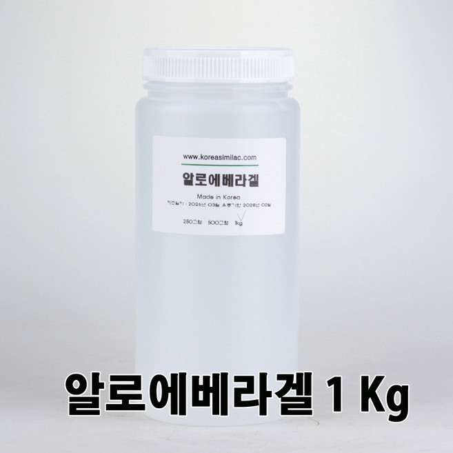 코리아씨밀락 알로에베라겔, 알로에베라겔 1 Kg, 1개