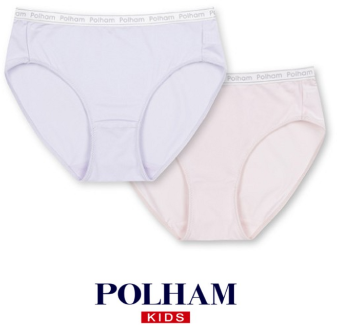 폴햄 키즈 여아 기본 드로즈 팬티 2팩 SET