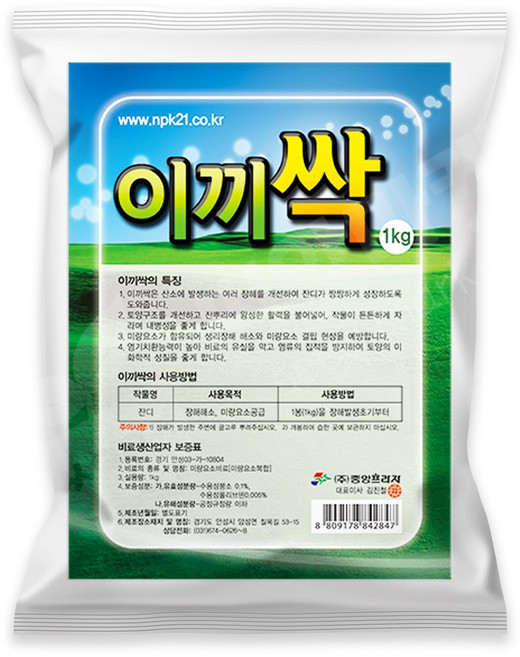 이끼싹 1kg 산소 묘지 잔디 화분 이끼 청태 잔디비료, 1개