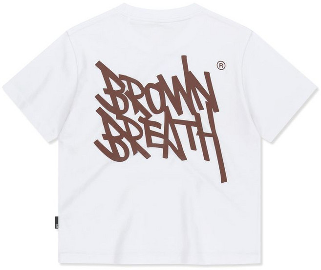 브라운브레스 W TAG 크롭 TEE 화이트