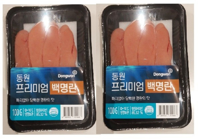 동원 프리미엄 백명란, 100g, 2개
