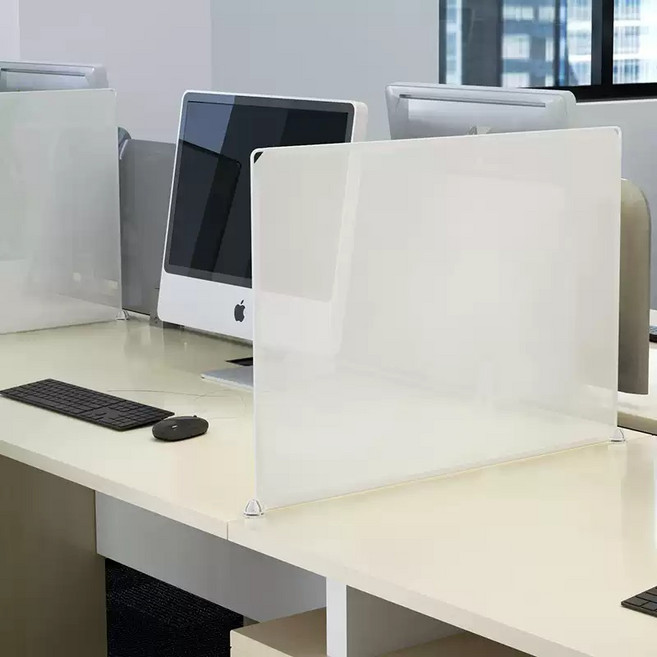 책상 가림판 가림막 사무실 아크릴칸막이 분리 가벽 파티션 가리개 칸막이, 투명 45x30