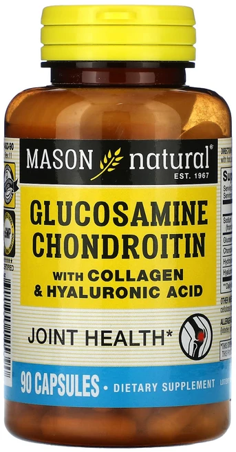 Mason Natural 콜라겐 및 히알루론산 함유 글루코사민 콘드로이틴 캡슐 90정, MasonNatural콜라겐및히알루론산함유글루코사민콘드, 1개 - 쿠팡