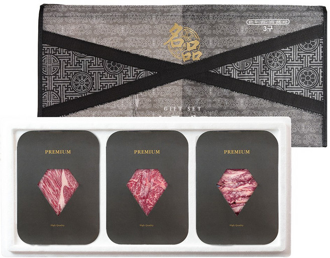 프리미엄 전라도청년 1++등급 투쁠 암소한우 도화한우 화 선물세트, 1세트