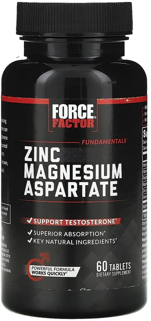 Force Factor 아연마그네슘아스파테이트 60정, 1개 - 쿠팡