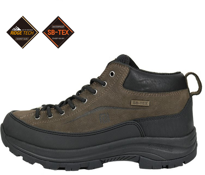 쉔베르크 남성용 천연소가죽 방수등산화 뒷틀림방지 타이탄