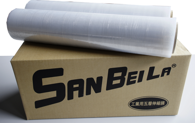 SanBeiLa 工業用五層伸縮膜, 透明色, 4個