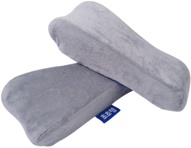 [메모리폼] 1+1 초초템 의자 팔걸이 쿠션 팔받침, 그레이