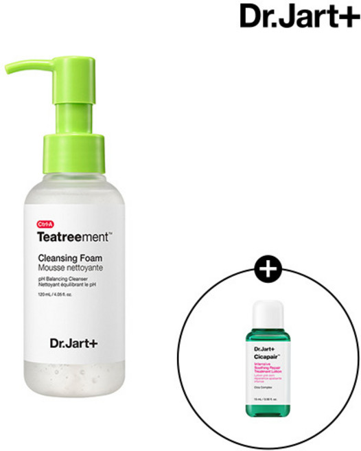 [닥터자르트] 컨트롤에이 티트리먼트 클렌징 폼 120ml (+시카페어 트리트먼트 로션 15ml), 1개