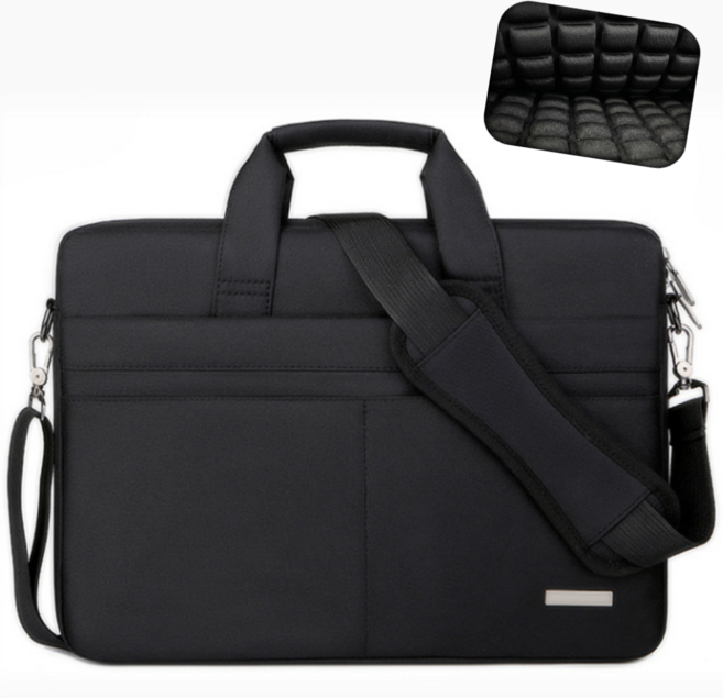퓨어리실바 대용량 노트북가방 방수 수납, 1개, 블랙