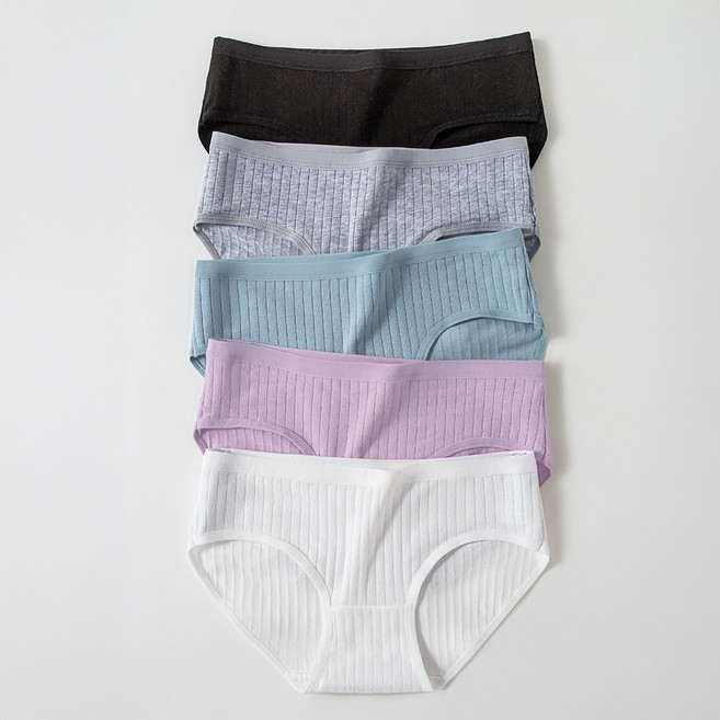 르브니 주니어 심플 요일 팬티 5종세트 사계절 소녀감성 면스판 기본 깔끔 항균