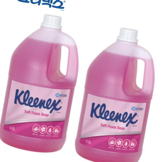 핸드워시 크리넥스 폼 솝 그린플로럴향 x 4L 2개