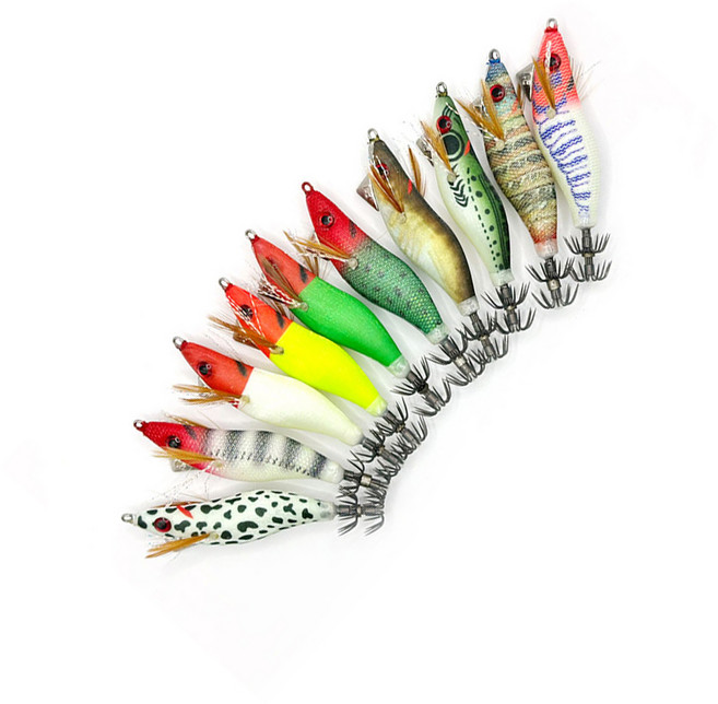 아사카 스테이에기 미니 신수평에기 UV 야광 쭈꾸미 갑오징어 한치 문어 무늬오징어, 1개, 5.5g, 1.6호-06.수박오리지널