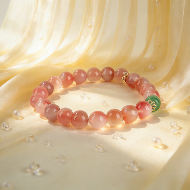 PolarAbyss 홍마노 팔찌 특5A 천연보석 여성 선물 건강 액운 차단 행운 팔찌
