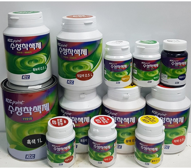 KCC페인트 수성색소 0.1L 수성페인트용 조색제 착색제, 적갈색 0.1L, 100ml, 1개