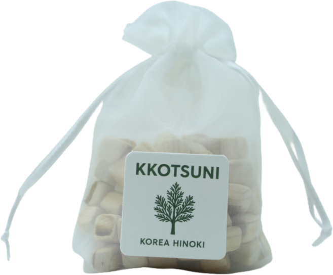 꽃순이 국내산 편백나무 큐브칩, 3개, 45g