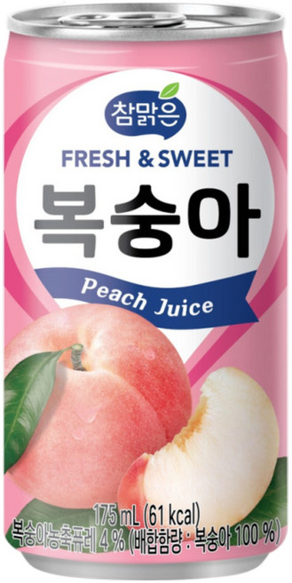 대일 참맑은 복숭아, 15개, 175ml