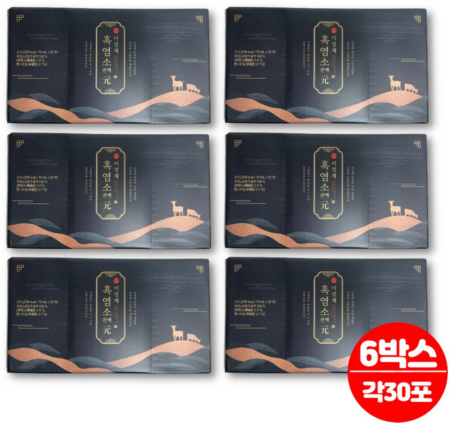 이경제 이경재 흑염소 진액 즙 흙염소 염소즙 아라키돈산 뽕나무잎 두충 칡뿌리, 6세트, 2.1L