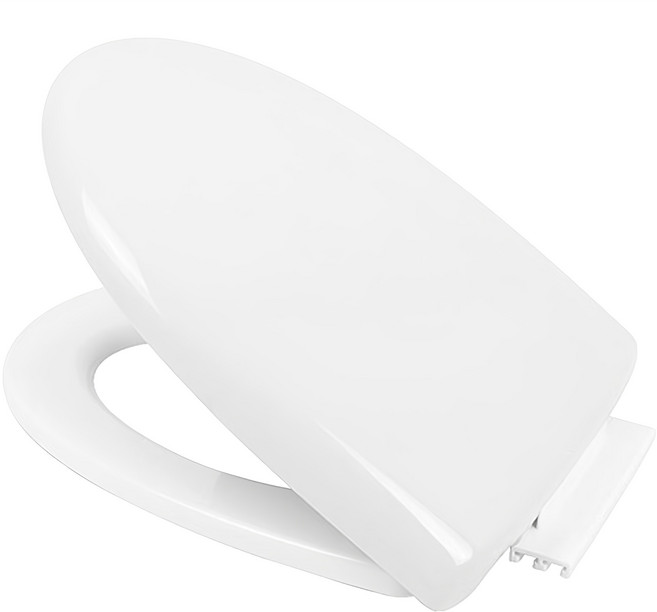 씨에스지 브리즈 프리미엄 무소음 일반 하드형 변기커버, 화이트, 1개