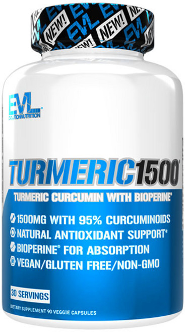 EVLUTIONNUTRITION 강황 커큐민 베지 캡, 90정, 1개