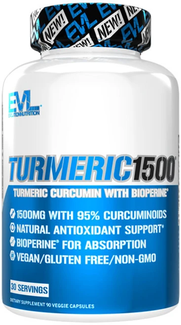 EVLUTIONNUTRITION 강황 커큐민 베지 캡, 90정, 1개 - 쿠팡