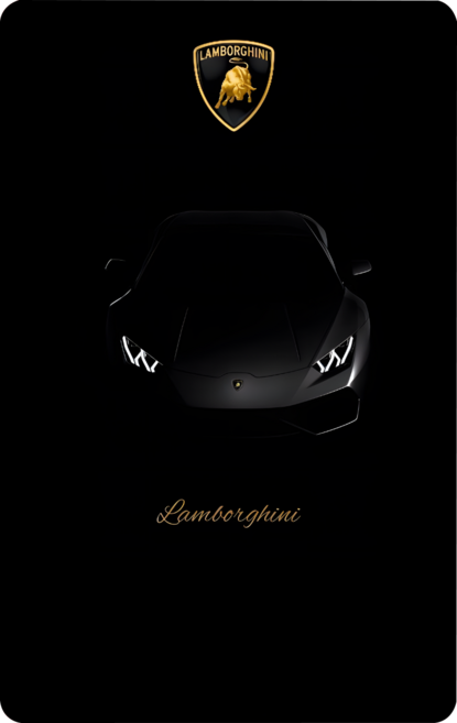평생의 드림카 이제 카드에 담아 보자 슈퍼카 커스텀 카드스티커, 교통카드형, 1매, 6. Aventador silhouette