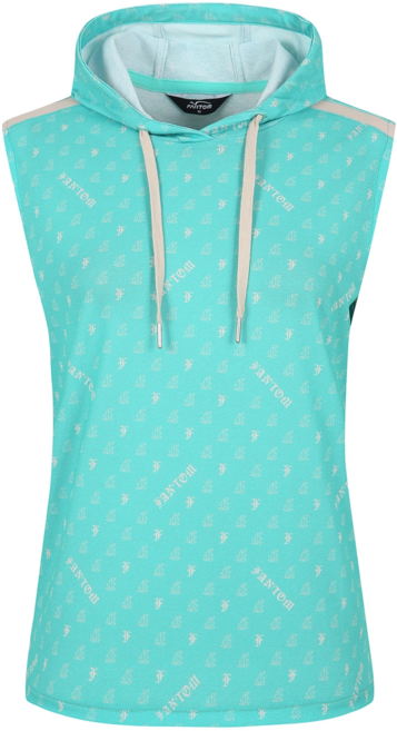 팬텀골프 여성 로고 패턴 후드 베스트 티셔츠 221 254 TR E2 MT [NC대전유성점]