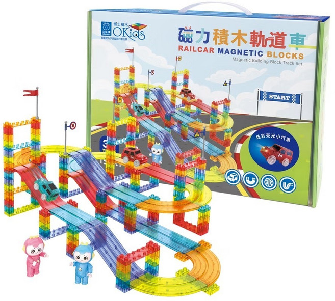 博士積木 磁力積木軌道車-152pcs, 1個