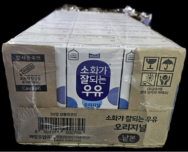소화가잘되는우유 오리지널, 190ml, 24개